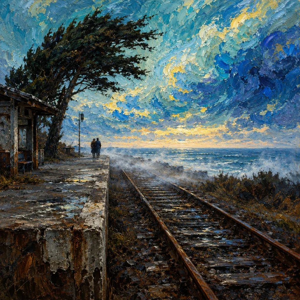Van Gogh and Goya paired-muse image-making · A memory that melts